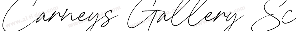 Carneys Gallery Scri字体转换